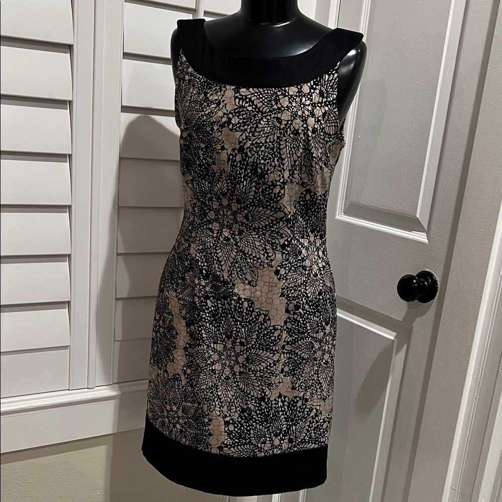 Black and Beige Dress